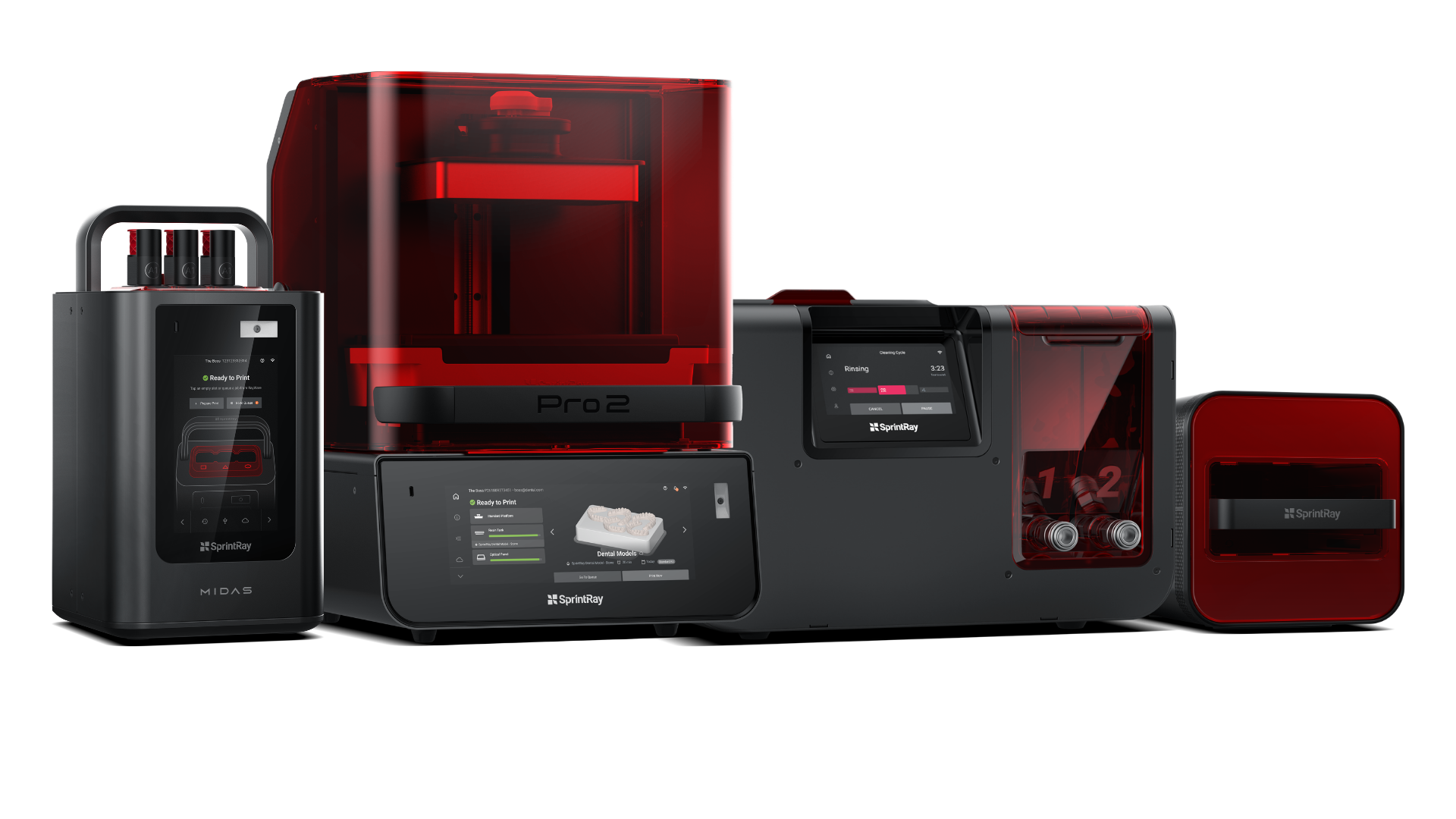 Pro2, Midas, NanoCure, ProWash